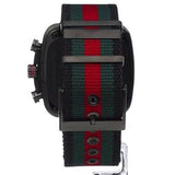 Buy Shop Gucci Coupe Chronograph Quartz Black Two Tone NATO Strap Watch For Men - YA131202 USA Online