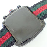 Buy Shop Gucci Coupe Chronograph Quartz Black Two Tone NATO Strap Watch For Men - YA131202 USA Online