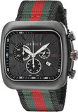 Buy Shop Gucci Coupe Chronograph Quartz Black Two Tone NATO Strap Watch For Men - YA131202 USA Online