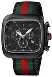 Buy Shop Gucci Coupe Chronograph Quartz Black Two Tone NATO Strap Watch For Men - YA131202 USA Online