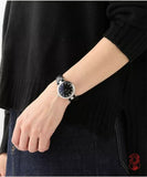 Buy Shop Gucci Diamantissima Diamonds Black Dial Black Leather Strap Watch For Women - YA141403 USA Online