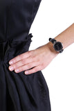 Buy Shop Gucci Diamantissima Diamonds Black Dial Black Leather Strap Watch For Women - YA141403 USA Online