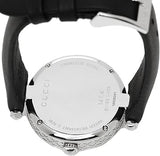 Buy Shop Gucci Diamantissima Diamonds Black Dial Black Leather Strap Watch For Women - YA141403 USA Online