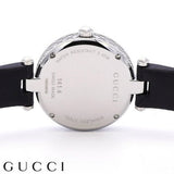 Buy Shop Gucci Diamantissima Diamonds Black Dial Black Leather Strap Watch For Women - YA141403 USA Online