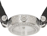Buy Shop Gucci Diamantissima Diamonds Mother of Pearl Dial Black Leather Strap Watch For Women - YA141511 USA Online
