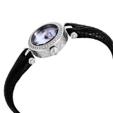 Buy Shop Gucci Diamantissima Diamonds Mother of Pearl Dial Black Leather Strap Watch For Women - YA141511 USA Online