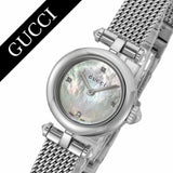 Buy Shop Gucci Diamantissima Diamonds Mother of Pearl Dial Silver Mesh Bracelet Watch for Women - YA141512 USA Online