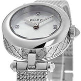 Buy Shop Gucci Diamantissima Diamonds Mother of Pearl Dial Silver Mesh Bracelet Watch for Women - YA141512 USA Online