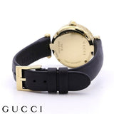 Buy Shop Gucci Diamantissima Mother of Pearl Dial Black Leather Strap Watch For Women - YA141505 USA Online