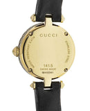 Buy Shop Gucci Diamantissima Mother of Pearl Dial Black Leather Strap Watch For Women - YA141505 USA Online