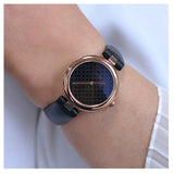 Buy Shop Gucci Diamantissima Quartz Black Dial Black Leather Strap Watch for Women - YA141401 USA Online