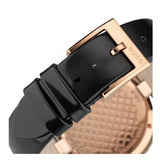 Buy Shop Gucci Diamantissima Quartz Black Dial Black Leather Strap Watch for Women - YA141401 USA Online