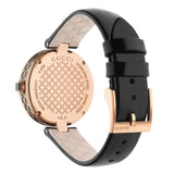 Buy Shop Gucci Diamantissima Quartz Black Dial Black Leather Strap Watch for Women - YA141401 USA Online