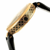 Buy Shop Gucci Diamantissima Quartz Black Dial Black Leather Strap Watch for Women - YA141401 USA Online