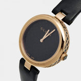 Buy Shop Gucci Diamantissima Quartz Black Dial Black Leather Strap Watch for Women - YA141401 USA Online