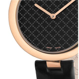 Buy Shop Gucci Diamantissima Quartz Black Dial Black Leather Strap Watch for Women - YA141401 USA Online