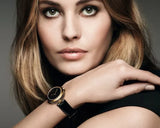 Buy Shop Gucci Diamantissima Quartz Black Dial Black Leather Strap Watch for Women - YA141501 USA Online