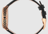 Buy Shop Gucci Diamantissima Quartz Black Dial Black Leather Strap Watch for Women - YA141501 USA Online