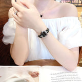 Buy Shop Gucci Diamantissima Quartz Diamonds Black Dial Black Leather Strap Watch for Women - YA141506 USA Online