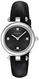 Buy Shop Gucci Diamantissima Quartz Diamonds Black Dial Black Leather Strap Watch for Women - YA141506 USA Online