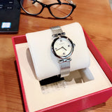 Buy Shop Gucci Diamantissima Quartz Diamonds Mother of Pearl Dial Silver Mesh Bracelet Watch for Women - YA141504 USA Online