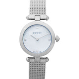 Buy Shop Gucci Diamantissima Quartz Diamonds Mother of Pearl Dial Silver Mesh Bracelet Watch for Women - YA141504 USA Online
