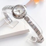 Buy Shop Gucci Diamantissima Quartz Diamonds White Dial Silver Steel Strap Watch For Women - YA141503 USA Online