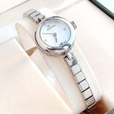 Buy Shop Gucci Diamantissima Quartz Diamonds White Dial Silver Steel Strap Watch For Women - YA141503 USA Online