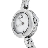 Buy Shop Gucci Diamantissima Quartz Diamonds White Dial Silver Steel Strap Watch For Women - YA141503 USA Online