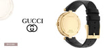 Buy Shop Gucci Diamantissima Quartz Mother of Pearl Dial Black Leather Strap Watch for Women - YA141404 USA Online