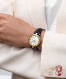 Buy Shop Gucci Diamantissima Quartz Mother of Pearl Dial Black Leather Strap Watch for Women - YA141404 USA Online
