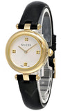 Buy Shop Gucci Diamantissima Quartz Mother of Pearl Dial Black Leather Strap Watch for Women - YA141404 USA Online