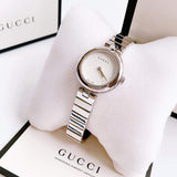 Buy Shop Gucci Diamantissima Quartz White Dial Silver Steel Strap Watch For Women - YA141402 USA Online