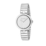 Buy Shop Gucci Diamantissima Quartz White Dial Silver Steel Strap Watch For Women - YA141402 USA Online
