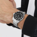 Buy Shop Gucci Dive Automatic Black Dial Silver Steel Strap Watch for Men - YA136353 USA Online