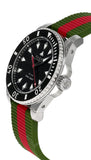 Buy Shop Gucci Dive Automatic Black Dial Two Tone Rubber Strap Watch for Men - YA136349 USA Online