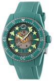 Buy Shop Gucci Dive Automatic Green Dial Green Rubber Strap Unisex Watch - YA136344 USA Online