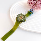 Buy Shop Gucci Dive Automatic Green Dial Green Rubber Strap Unisex Watch - YA136345 USA Online