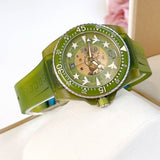 Buy Shop Gucci Dive Automatic Green Dial Green Rubber Strap Unisex Watch - YA136345 USA Online