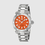 Buy Shop Gucci Dive Automatic Orange Dial Silver Steel Strap Watch for Men - YA136355 USA Online