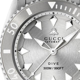 Buy Shop Gucci Dive Automatic Silver Dial Silver Steel Strap Watch for Men - YA136354 USA Online