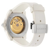 Buy Shop Gucci Dive Automatic Transparent Dial White Rubber Strap Watch For Men - YA136343 USA Online