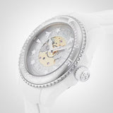 Buy Shop Gucci Dive Automatic Transparent Dial White Rubber Strap Watch For Men - YA136343 USA Online