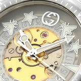 Buy Shop Gucci Dive Automatic Transparent Dial White Rubber Strap Watch For Men - YA136343 USA Online