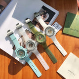 Buy Shop Gucci Dive Automatic White Dial White Rubber Strap Unisex Watch - YA136342 USA Online