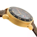 Buy Shop Gucci Dive Doraemon Quartz Brown Dial Brown Leather Strap Watch For Men - YA136335 USA Online
