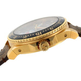 Buy Shop Gucci Dive Doraemon Quartz Brown Dial Brown Leather Strap Watch For Men - YA136335 USA Online