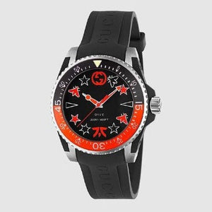 Buy Shop Gucci Dive Limited Edition Black Dial Black Rubber Strap Unisex Watch - YA136333 USA Online