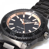 Buy Shop Gucci Dive Quartz Black Dial Black Steel Strap Watch For Men - YA136213 USA Online