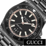 Buy Shop Gucci Dive Quartz Black Dial Black Steel Strap Watch For Men - YA136213 USA Online